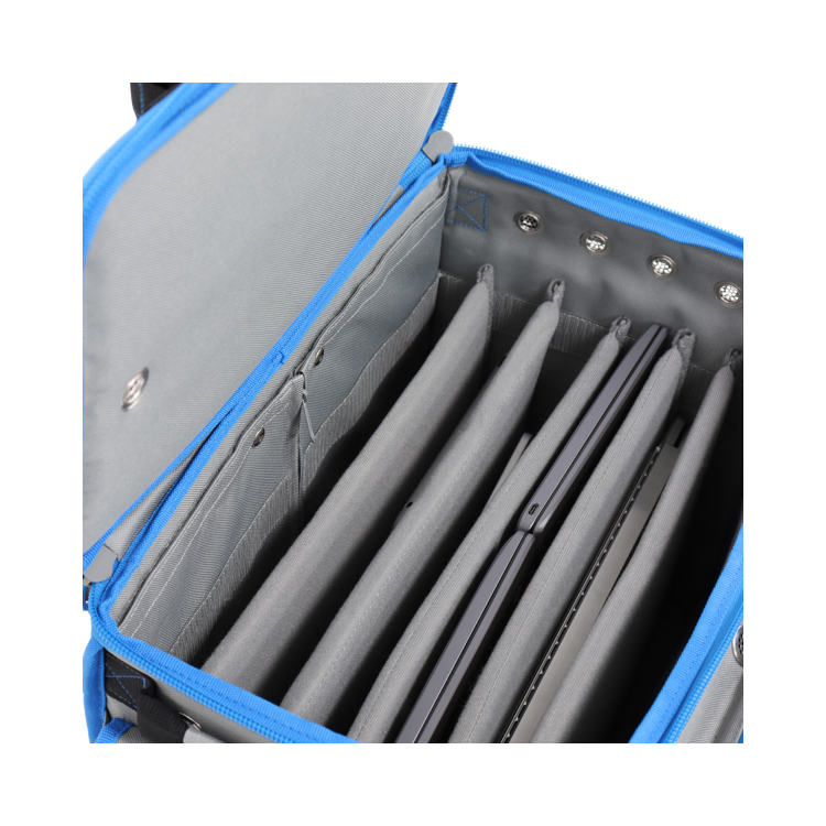 GO² Case - Charges up to 6 laptops up to 15' or a range of smaller electrical devices to store