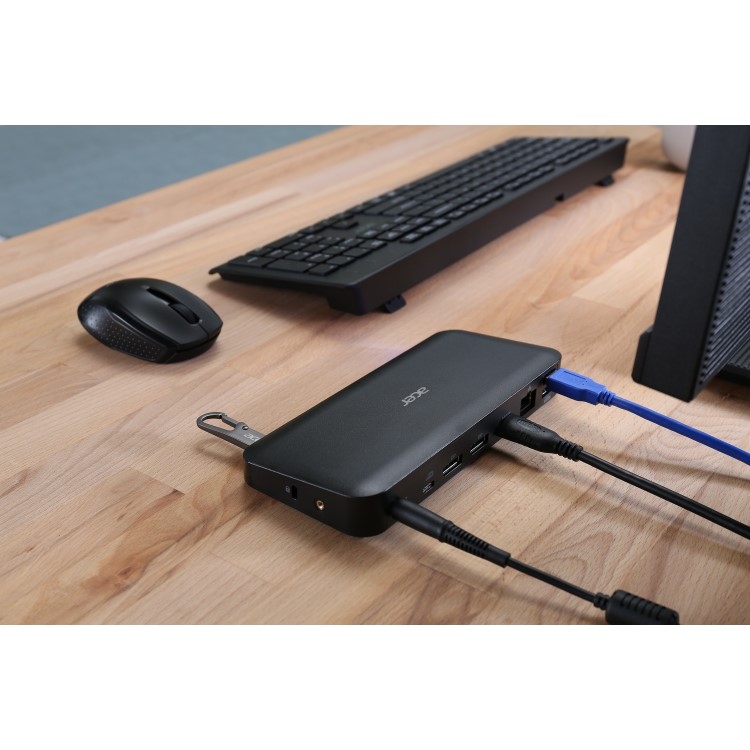 Acer USB TYPE-C DOCKING III UK Power Cord Black