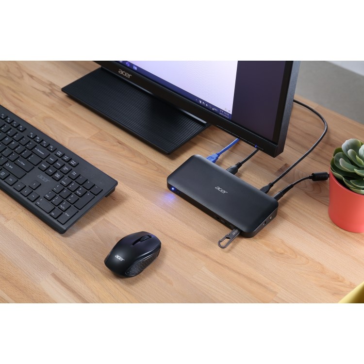 Acer USB TYPE-C DOCKING III UK Power Cord Black