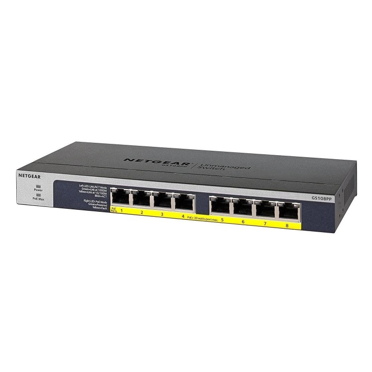 Netgear GS108PP 8 Port Unmanaged Switch