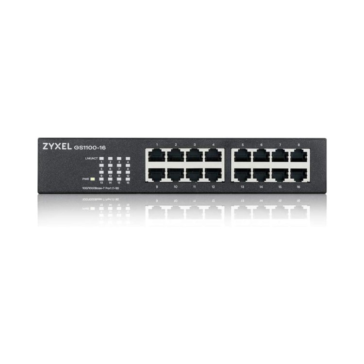 Zyxel GS1100-16 16-Port Unmanaged Rackmount Gigabit Switch