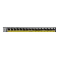 Netgear GS116LP 16-Port x 10/100/1000 PoE+ DC Power Rack Mountable Network Switch