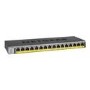 Netgear GS116LP 16-Port x 10/100/1000 PoE+ DC Power Rack Mountable Network Switch