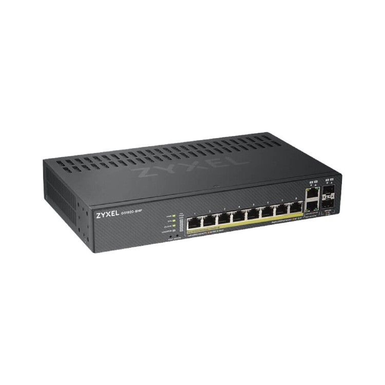 Zyxel GS1920-8HPv2 8-Port Smart Managed Wall-mountable Gigabit Switch