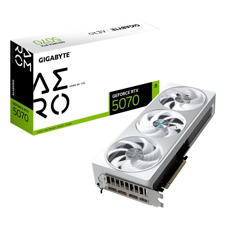 GIGABYTE GeForce RTX 5070 AERO OC 12GB GDDR7 Graphics Card