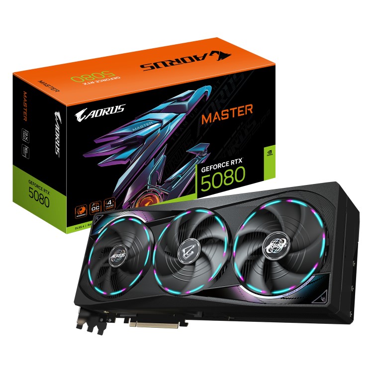 GIGABYTE AORUS GeForce RTX 5080 MASTER 16GB GDDR7 Graphics Card