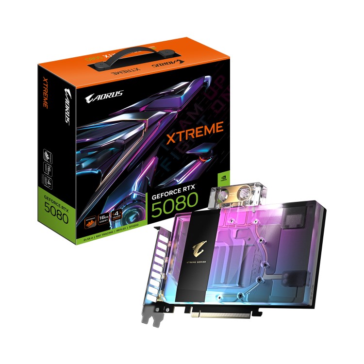 GIGABYTE AORUS GeForce RTX 5080 MASTER ICE 16GB GDDR7 Graphics Card