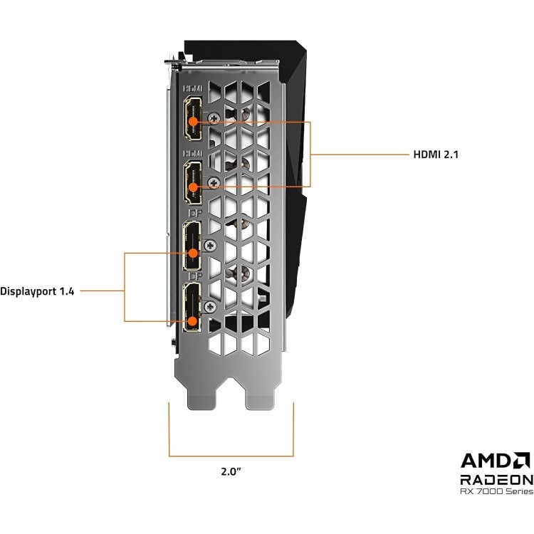 Gigabyte Radeon RX 7600 OC 8GB GDDR6 Graphics Card