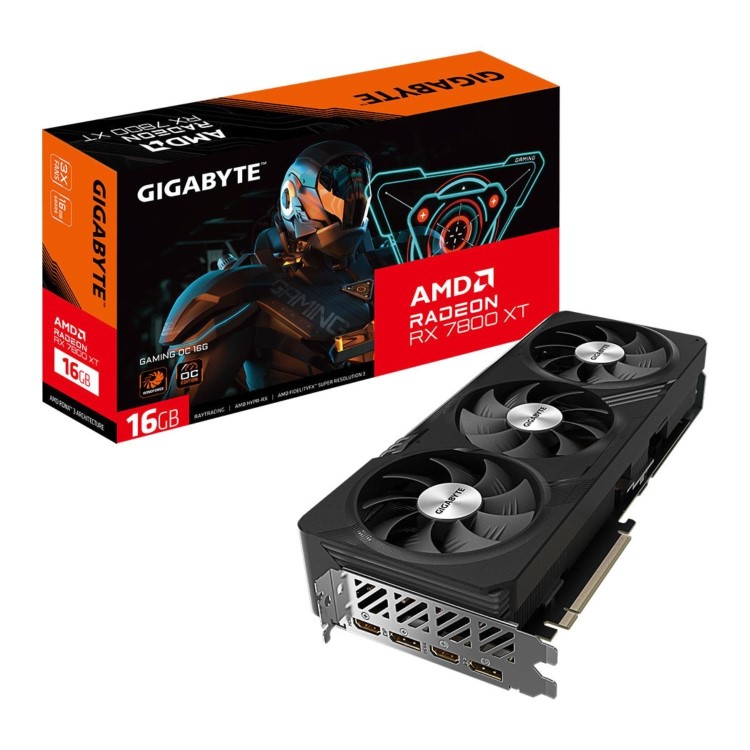 Gigabyte Gaming AMD Radeon RX 7800 XT GAMING OC 16G 16GB 2565MHz GDDR6 OC Edition Graphics Card