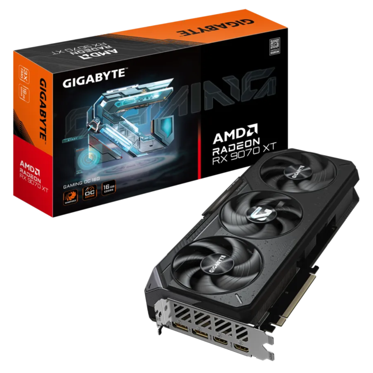 GIGABYTE Radeon RX 9070 XT GAMING OC 16GB GDDR6 Graphics Card