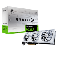 MSI GeForce RTX 5080 16G VENTUS 3X OC WHITE Graphics Card MSI GeForce RTX 5080 16G VENTUS 3X OC WHITE Graphics Card