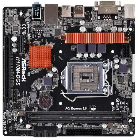 ASRock Intel H110M DDR4 LGA 1151 Micro ATX Motherboard