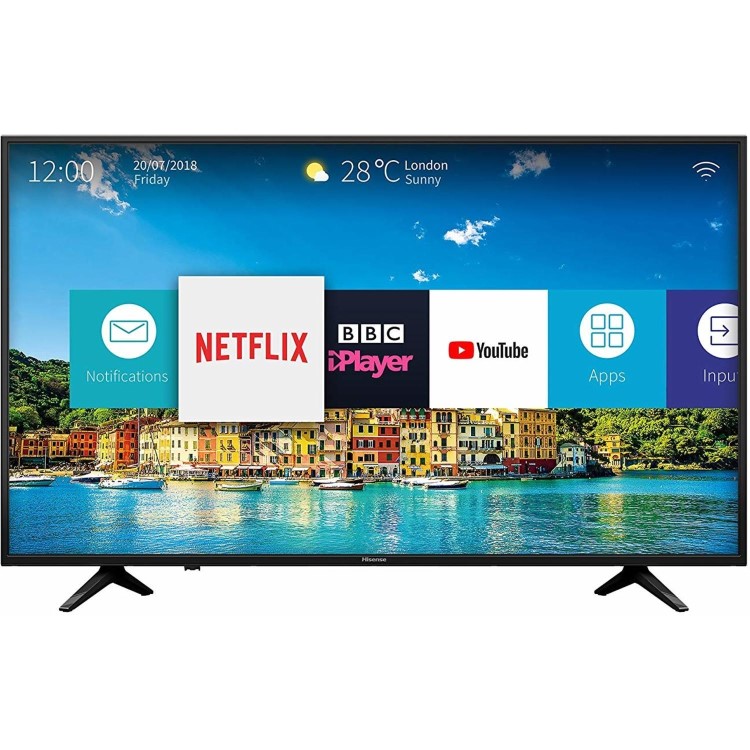 Hisense H43A6200 43" 4K Ultra HD HDR LED Smart TV with Freeview HD and Freeview Play