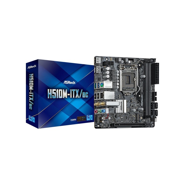 ASRock H510M-ITX AC Intel H510 LGA 1200 DDR4 Mini ITX Motherboard