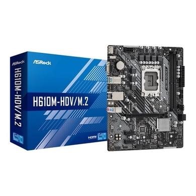 ASROCK Intel H610M-HDV/M.2 H610 Micro ATX Motherboard