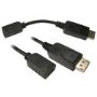 DisplayPort to HDMI Male-To-Female Adapter