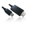 2m Mini Display Port M - HDMI M Cable in Black