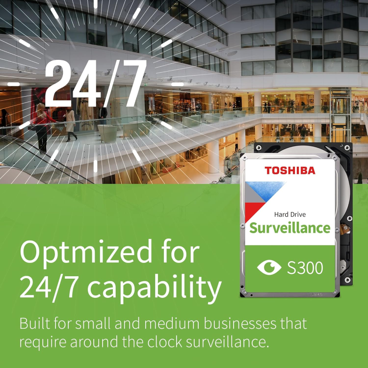 Toshiba S300 Surveillance 1TB SATA 6 Gb/s 3.5 Inch Internal Hard Drive