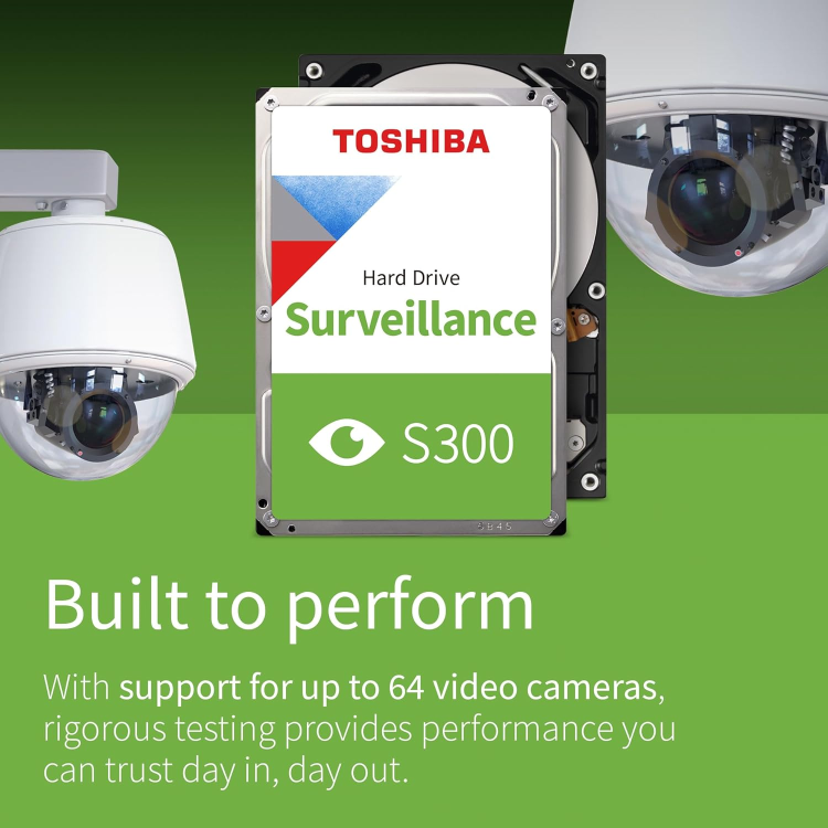 Toshiba S300 Surveillance 1TB SATA 6 Gb/s 3.5 Inch Internal Hard Drive