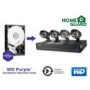 HomeGuard DIY 1TB 4 Channel CCTV Security Kit with 2x 480TVL Cameras