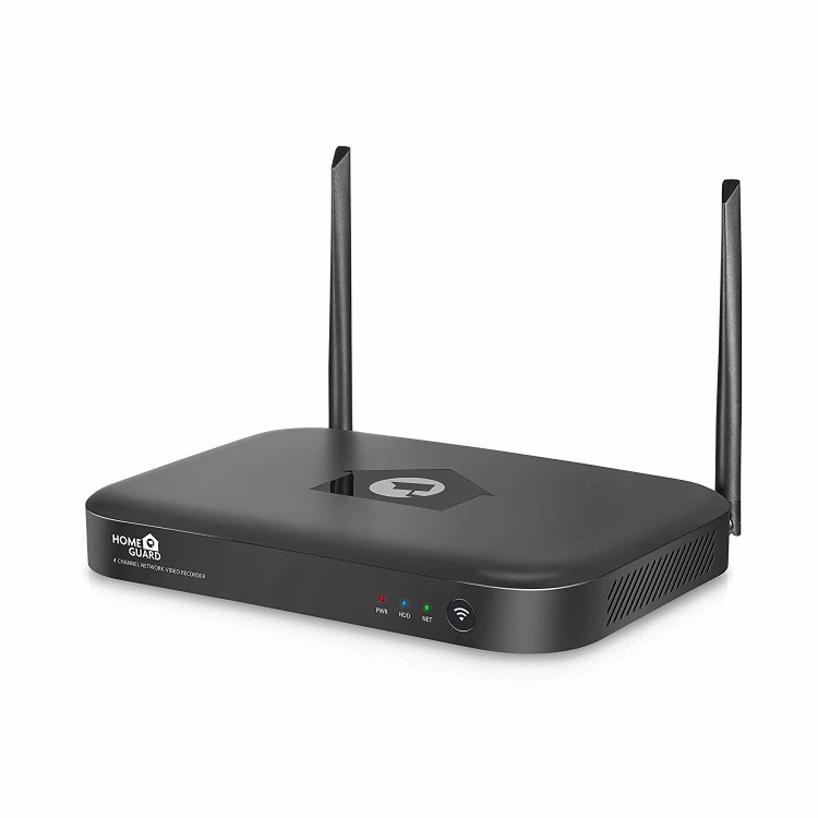 GRADE A1 - HomeGuard CCTV System - 4 Channel Wireless NVR with 2 x 1080p HD Day/Night Cameras & 1TB HDD