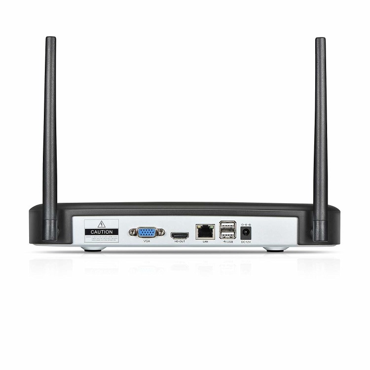 GRADE A1 - HomeGuard CCTV System - 4 Channel Wireless NVR with 2 x 1080p HD Day/Night Cameras & 1TB HDD