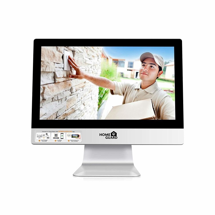 HomeGuard CCTV System - 4 Channel Wireless Security System with 12" HD Monitor & 4 x 960p HD Day/Night Cameras & 1TB HDD