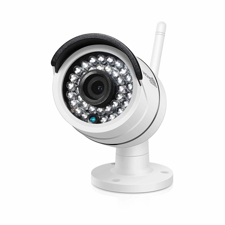 HomeGuard CCTV System - 4 Channel Wireless Security System with 12" HD Monitor & 4 x 960p HD Day/Night Cameras & 1TB HDD