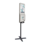 Hygiene Tech Floor Standing Digital signage screen with hand sanitiser - built in Android