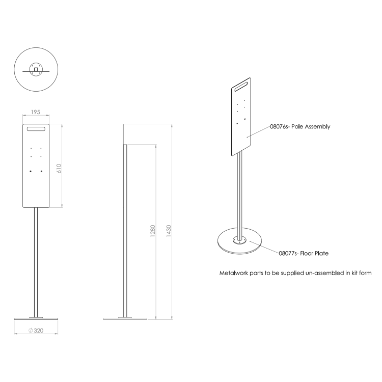 Hygiene Tech Automatic Hand Sanitiser - Floor Standing