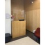 Hygiene Tech Protective Screen Perspex 1Metre High with Desk Clamps - 100cm x 75cm x 4mm