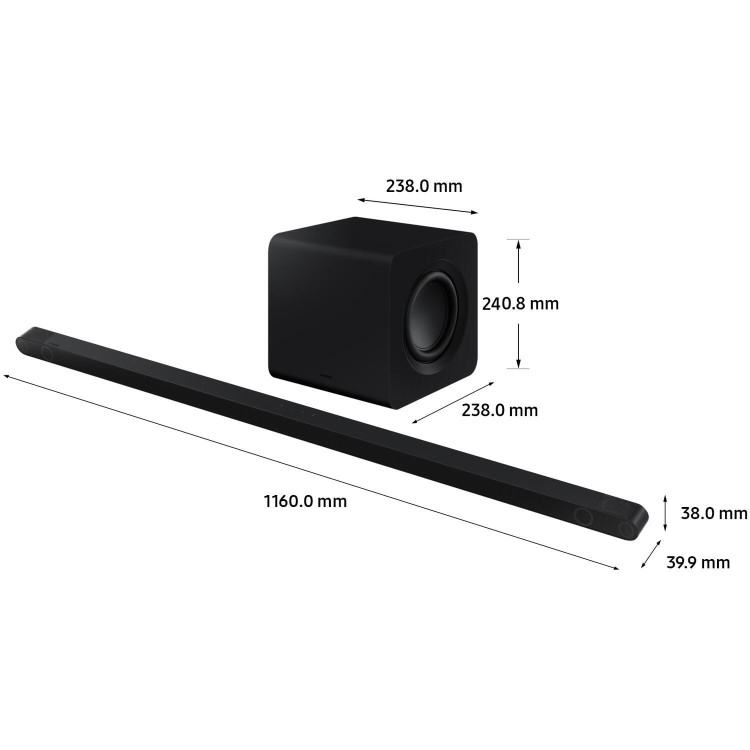 Samsung S800B 3.1.2ch Soundbar & Subwoofer