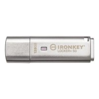 Kingston IronKey Locker+ 50 128GB Encrypted USB 3.2 Flash Drive