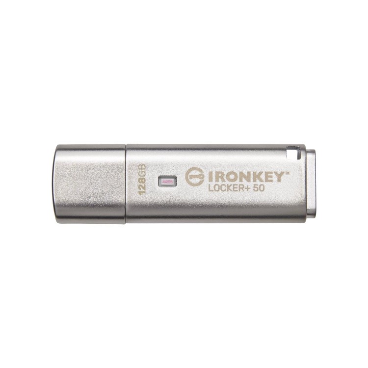 Kingston IronKey Locker+ 50 128GB Encrypted USB 3.2 Flash Drive