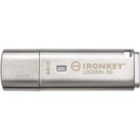 Kingston IronKey Locker+ 50 64GB Encrypted USB 3.2 Flash Drive Kingston IronKey Locker+ 50 64GB Encrypted USB 3.2 Flash Drive
