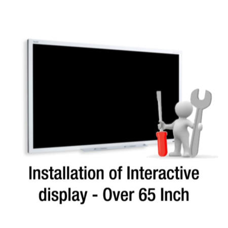 Installation of Interactive touch display - Over 65 inch