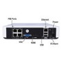 GRADE A1 - electriQ 4 Channel POE HD 1080p/960p IP Network Video Recorder with 1TB Hard Drive