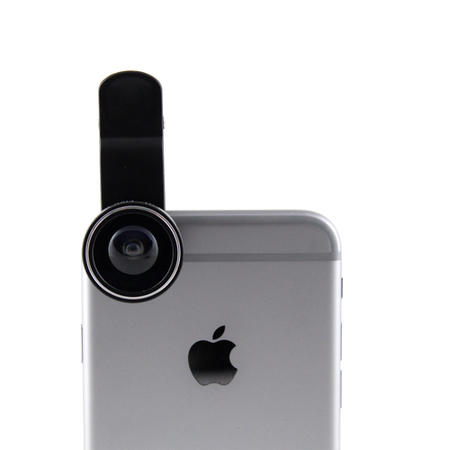 3in1 Camera Lens Attachments for Perfect Mobile Phone Pictures - FishEye +  WideAngle + Macro