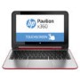 Refurbished Grade A1 HP Pavilion 11-n001na x360 4GB 500GB Windows 8.1 Touchscreen Laptop in Red & Silver