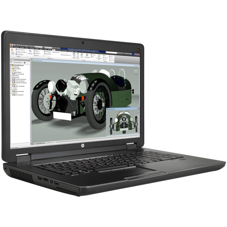 HP ZBook 17 G2 Core i7-4710MQ 8GB 750GB DVD-RW 17.3 Inch Windows 7 Professional Laptop 
