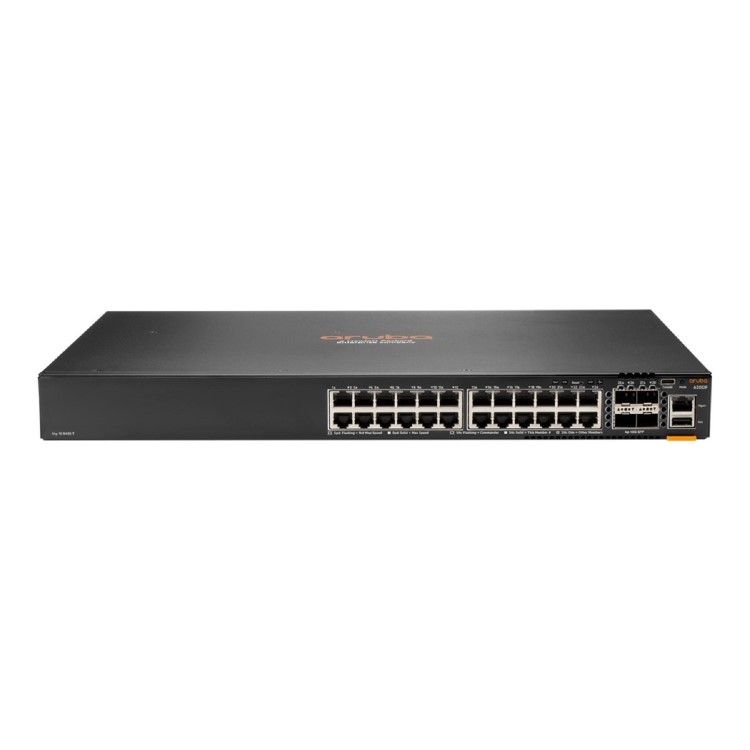 HPE Aruba Networking C-Port 6200F 24G 24-Port PoE+ with SFP+ L3 Managed Rack-mountable Switch 370W