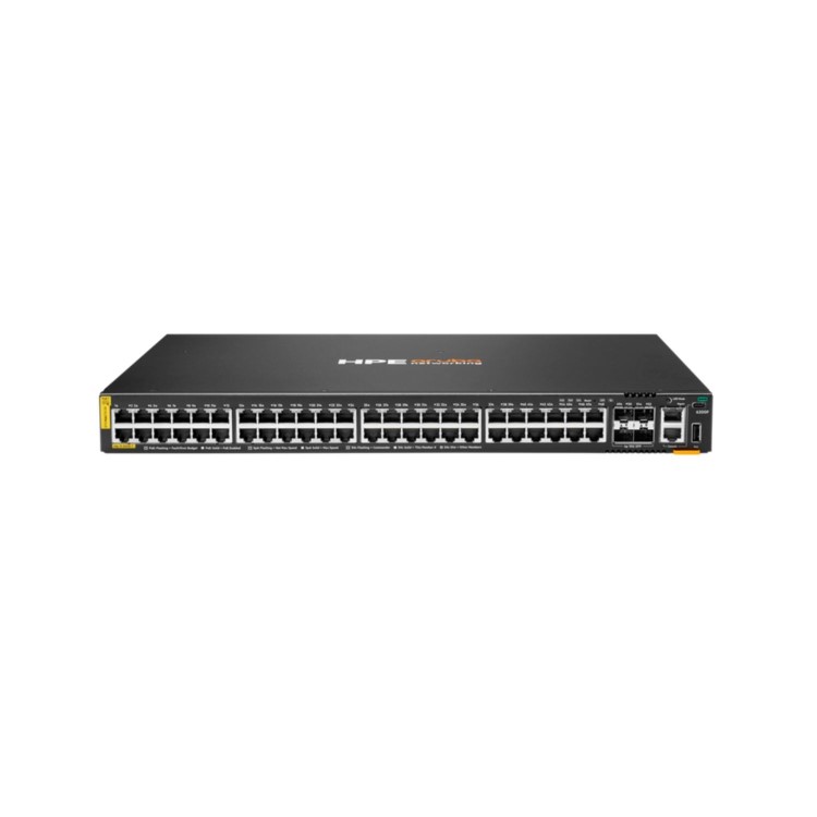 HPE Aruba Networking C-Port 6200F 48G 48-Port Class4 PoE+ with SFP+ L3 Managed Rack-mountable Switch - BTO