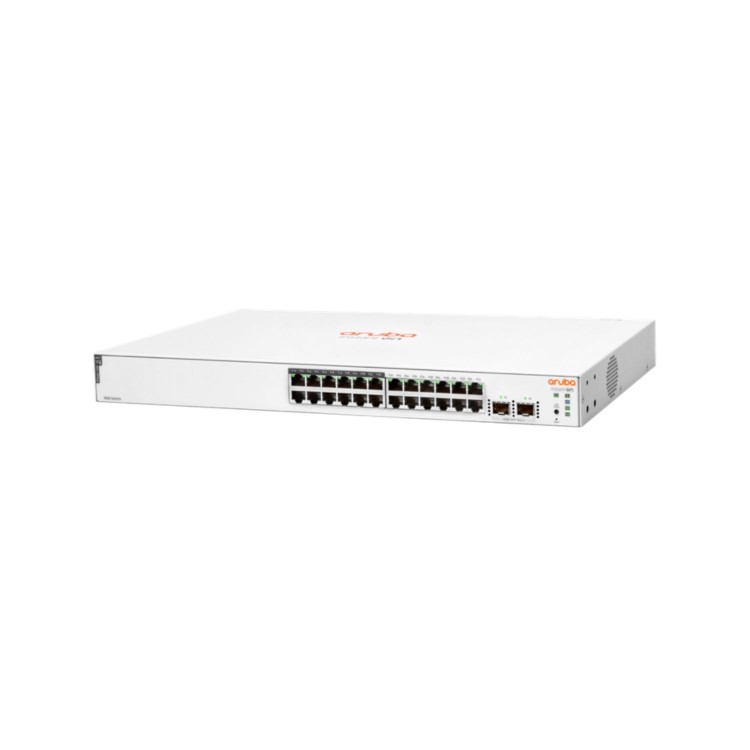 HPE Aruba Instant On 1830 24G 24-Port Gigabit PoE+ with SFP L2 Smart Managed Rack-mountable Switch 195W