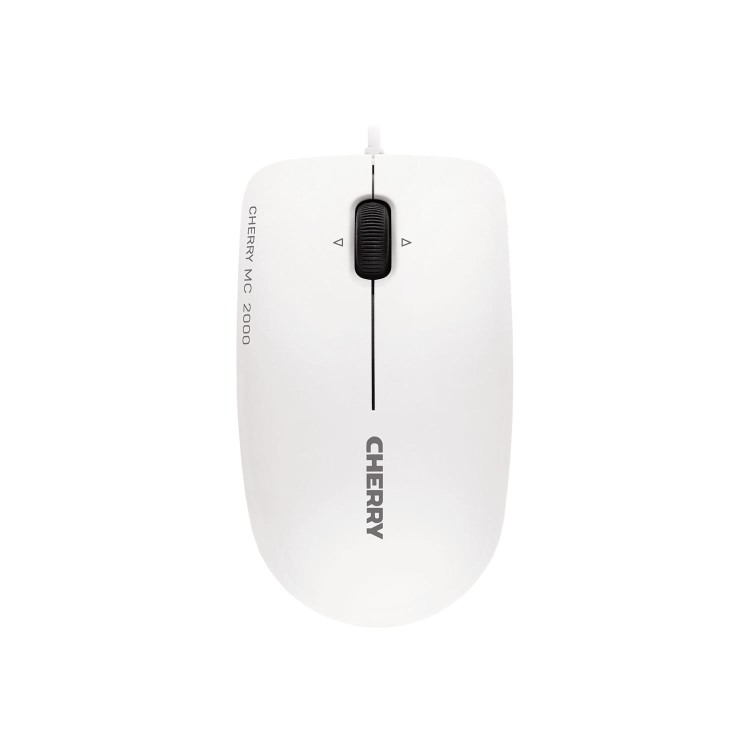 CHERRY MC 1000 Mouse - USB 2.0 - Optical - 3 Button(s) - Pale Gray