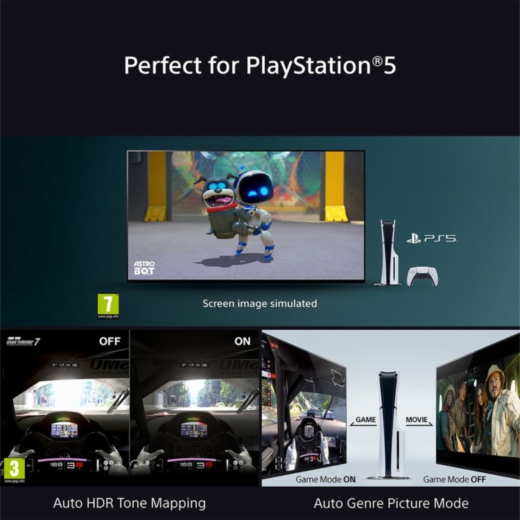 Sony BRAVIA XR K65XR55B 65" 4K Ultra HD Smart LED TV  HDR Dolby Vision & Google TV