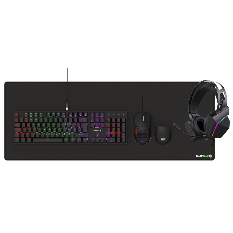GameMax Pulse 4in1 Gaming Mechanical Keyboard Mouse Mousepad & Headset Combo