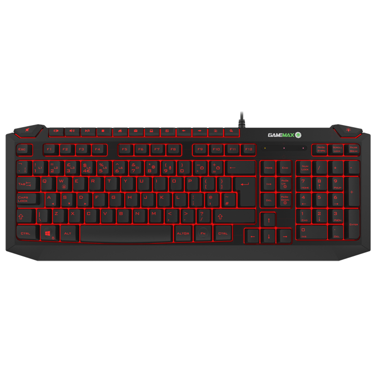 GRADE A1 - GameMax Pulse 2in1 Kit 7 Colour RGB Wired Gaming Keyboard with Pulsing Mouse