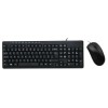 Wired Keyboard &amp; Mouse Combo Set Black