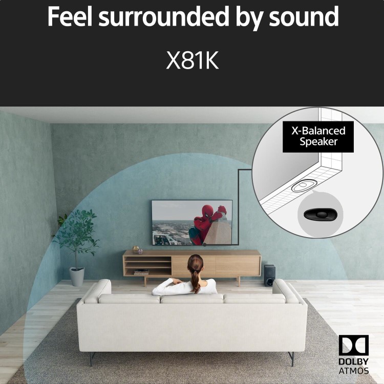 Sony X81K BRAVIA 75 Inch 4K HDR Google TV
