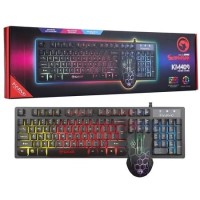 Marvo Scorpion KM409 7 Colour Rainbow LED Wired Gaming Keyboard & Mouse Set Marvo Scorpion KM409 7 Colour Rainbow LED Wired Gaming Keyboard & Mouse Set